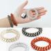 12 Pcs Spiral Hair Ties  TailaiMei No Crease Coil Hair Ties  Phone Cord Hair Ties for Thick Hair - Women Ponytail Holder Elastics(2.17 in  4 Color) 12Pcs  Metallic Color