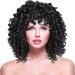 Cute Hair Clips European And American Small Curly African Ladies Wig Rod Fluffy Fiber High Temperature Silk Headgear Suitable For Black Women Large Cap Wigs for Women Pink One Size - Buy Online on GoSupps.com