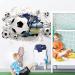 Large 3D Football Wall Sticker- Boys Bedroom Decor | Football Player Decal for Nursery | Soccer Wall Art for Kids Room - Buy Online on GoSupps.com