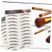 Baluue 9 Sheets Eyebrow Transfer Stickers 6d Eyebrows Stickers Eyebrow Grooming Sticker 21x14.7cm Brown - Buy Online on GoSupps.com