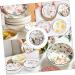 Zerodeko Ceramic Soup Bowl Animals for Kids Asian Decor Ramen Bowls Snack Serving Bowl Baby Food Noodle Bowl 23X23X7.3CM Assorted Color - Buy Online on GoSupps.com
