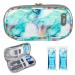 Youshares insulin cooling bag with 2 cooling battery TSA - diabetic bag for medication Etui keep the stocks safe and cold diabetes accessories PEN cool box for on the go (marble green)