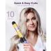 ZAVAREA 1 1/4 Inch Automatic Curling Iron - 2024 Upgrade Dual Voltage Self-Curling Wand for Long Hair Extra-Long Barrel - Effortless Waves & Beach Curls in Purple - Buy Online on GoSupps.com