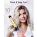 Rotating Curling Iron 1 1/4 Inch Automatic Curling Iron Self Curling Wand with Extra Long Barrel for Medium and Long Hair Dual Voltage Auto Rotating Hair Curler for Curls and Waves 1 1/4 Inch Purple - Buy Online on GoSupps.com