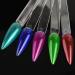 160Pcs Stiletto Nail Swatch Sticks - Clear Nail Color Display Samples with Metal Rings - Buy Online on GoSupps.com