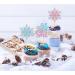 24Pcs Silver Glitter Snowflake Cupcake toppers winter decorations (B/G) - Buy Online on GoSupps.com