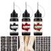 Charmark Jagua Gel Temporary Tattoo Kit for Women Men Kids Fake Tattoos Semi Permanent Tattoo Ink Summer Trend Art Painting DIY Fake Freckles 84 Pcs Tattoo Stencils - Full Kit 3 Colors Black,Brown,Red