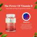 Vitamin D3 2000 IU Immune Support Gummies for Adults - Bone Strength, Heart Health, Immune System Supplement - 60 Count - Buy Online on GoSupps.com