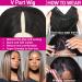 Ombre Brown V Part Human Hair Wig 14 Inch - Short Straight Bob Highlighted Wig for Women - Buy Online on GoSupps.com