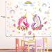 DECOWALL SG-2105 Unicorn Rainbow Wall Stickers - Removable Girls Nursery Bedroom Decor - Buy Online on GoSupps.com