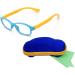 Children's Glasses Frame Without Prescription for Boys & Girls Age 5-12 | Clear Lens + Blue Glasses Case - International Shipping Available - Buy Online on GoSupps.com