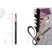 Shop Luvia E415 Eyebrow Brush - Essential Vegan Wing Eyeliner Brush in Black/Rose Gold - Perfect for Precise Eyebrow & Eye Makeup - Buy Online on GoSupps.com