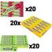 WRIGLEY'S JUICY FRUIT/DOUBLE MINT Peppermint/DOUBLE MINT Strawberry Mint Chewing Gum (3 Pack Variety Bundle) 60 Packets Total - Buy Online on GoSupps.com