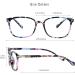 2 Pack Pink+Floral Blue Light Blocking Glasses for Women/Men - Anti Eyestrain & Glare, Computer/TV Reading, Stylish Square Frame - Buy Online on GoSupps.com