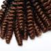 6" Crochet Braiding Hair Extensions Synthetic Twist Two Ombre Short Marley Bob Deep Wavy Curly Hairpieces For Women - Black to Red Brown - Buy Online on GoSupps.com