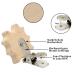 Shop Tallkeey 6 Pieces Wooden Pacifier Clips - Baby Dummy Nipple Holders & Pacifier Chains for Safe & Stylish Allowance - Buy Online on GoSupps.com