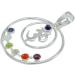 Harmonize Om Round Pendant 7 Chakra Balancing Therapy Reiki Healing Crystel Spiritual Amulet - Buy Online on GoSupps.com