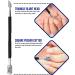 Jestilo Stainless Steel Cuticle Pusher and UV Gel Nail Polish Remover Pack of 2 Cuticle Remover & Trimmer | Nail Art Tools Scraper and Cleaner (Black) - Buy Online on GoSupps.com