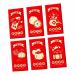 Generic 6pcs 2024 Chinese New Year Red Envelopes Big Red Packet Money Pockets Dragon Hong Bao Spring Festival Style C