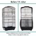 ASOCEA Bird Cage Seed Catcher & Feather Guard - Black Mesh Netting for Round/Square Cages - Buy Online on GoSupps.com