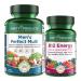 Purity Products Bundle - Men's Perfect Multi + B12 Energy MELT Men's Multi Supports Healthy Vitality Energy + More - B12 Energy Berry MELT w/ 1 000mcg of Methylcobalamin B-12-30 Day Supply