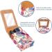 Travel Lipstick Organizer Case - Portable Makeup Bag with Mirror | Colorful Birds & Flowers Design - Buy Online on GoSupps.com
