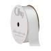 Berwick Offray 061176 7/8 Wide Single Face Satin Ribbon  White  6 Yds