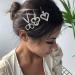 Elegant Rhinestone Heart Scissors Hair Clips & Crocodile Clamps - Perfect Wedding Hair Accessories - Buy Online on GoSupps.com