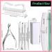 Fandamei Nail Buffer & File Set | Gel Nails Manicure Kit | 100/180 Nail Files Tongs & Shaver for Perfect Pedicures - International Shipping Available - Buy Online on GoSupps.com