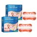Ayyecoeeye Teeth Ayyecoeeye Dentures Ayyecoeeye Whitening Artificial Teeth Dentures Silicone Reline Denture Set (2 Pcs)