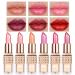 Dtaigou Pearlescent Lipstick - Non-Sticky Lipstick - Waterproof Long-Lasting Gloss for Women and Teenagers Wedding Bridal