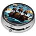 Cartoon Pirate Ship Pill Box - 3 Compartment Travel Organizer | Portable Pill Box for International Shipping - Buy Online on GoSupps.com