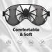 Black Spider Double-Sided Sleep Eye Mask | Soft Comfort Blindfold with Adjustable Strap | Block Out Light Perfect for Travel & Sleep - Buy Online on GoSupps.com