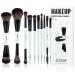 Jessup brush set make-up brush set 10Tlgs make-up brush 14-in-10 duo-end brush versions foundation powder eyes shadow contour eyeliner highlighter Rouge rouge brush light zyan t500 a-10stk