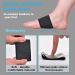Binstorsty Compression Arch Support Sleeves with Gel Pad - Plantar Fasciitis Relief, Soft Silicone Padding (2 Pair Black, One Size Fits All) - Buy Online on GoSupps.com