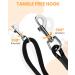 HAPPY HACHI 15m/50ft Reflective Dog Training Lead | Nylon Rope with Soft Handle and 2 Swivel Clips | Ideal for Large, Medium, and Small Dogs | Black - Buy Online on GoSupps.com