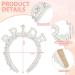 XunYee Bride Gifts Set - Headband, Makeup Bag, Tiara, White Toiletry Bag & Letter Purse for Bridal Shower & Bachelorette Party - Buy Online on GoSupps.com