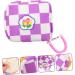 Healifty Aunt's Towel Storage Bag Set - Mini Clutch Organizer Pouch for Women | Portable Period Bag with Zipper Closure and Button Tampon Holder - Pu Violet - Buy Online on GoSupps.com
