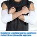 VOCOSTE 2pcs Elbow Brace - Support Sleeve for Joint Pain Relief | XL White Elbow Pad for Men & Women International Shipping Available - Buy Online on GoSupps.com