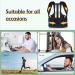 Adjustable Back Support Brace Posture Corrector for Women and Men - Upper Back Straightener - Relief Neck, Back, and Shoulder Pain (Size L) - Buy Online on GoSupps.com