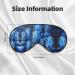 Blue Pineapple Print Unisex Sleep Mask - Double-Sided Eye Mask for Sound Sleep & Skin Care - Buy Online on GoSupps.com