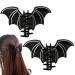 2Pcs Halloween Claw Clips Halloween Hair Clips Spooky Bat Hair Clip Scary Halloween Hair Clips Decorative Halloween Hair Accessories for Carnival Cosplay Costume Party