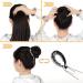 BINQER 4 PCS Tassel Ponytail Hair Clips for Women Rhinestone Ponytail Holder Glitter Bun Clip Rhinestone Hair Holder for Birds Nest Rhinestone Barrettes Hair Bun Accessories For Bride Wedding Party - Buy Online on GoSupps.com