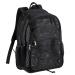 Heavy Duty Mesh Backpack, See Through College Student Backpack, Semi-transparent Mesh Bookbag with Bungee and Comfort Padded Straps for Commuting, Swimming, Beach, Outdoor Sports Black