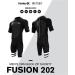Hurley Mens Wetsuit - Fusion 202 2/2MM Short Sleeve - UPF 50+ Stretch Neoprene Wet Suit - Medium - Buy Online on GoSupps.com