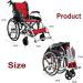 Aluminum Multifunctional Manual Wheelchair Folding Lightweight Wheelchair Portable Elderly Travel Wheelchairs with Handbrakes Padded Wheelchair capacity 200kg/400lb - Buy Online on GoSupps.com