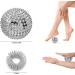 2 Magnetic Massage Hedgehog Balls & 3 Acupressure Rings - Stress Relief Yoga Balls (Silver) | International Shipping - Buy Online on GoSupps.com