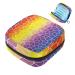 Menstruation pad bag with zipper women's napkin bag tampons collective bags for women and girls (mosaic background structure)