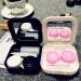 Nfegsiya Contact Lens Container Box for Women - Stylish Eye Lens Holder Case with Travel Bag (White) - International Shipping Available - Buy Online on GoSupps.com