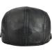 VOBOOM Adjustable Genuine Leather Ivy Cap Newsboy Hat in Black - Men Women Fashion Accessory - Buy Online on GoSupps.com